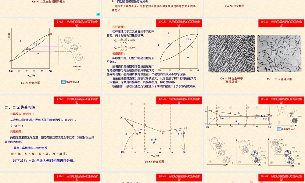 大学工程材料课件第四章二元相图及应用.ppt