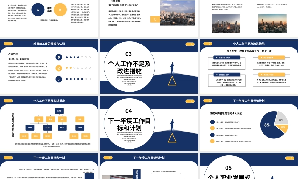 商务采购部年终总结计划PPT模板.pptx