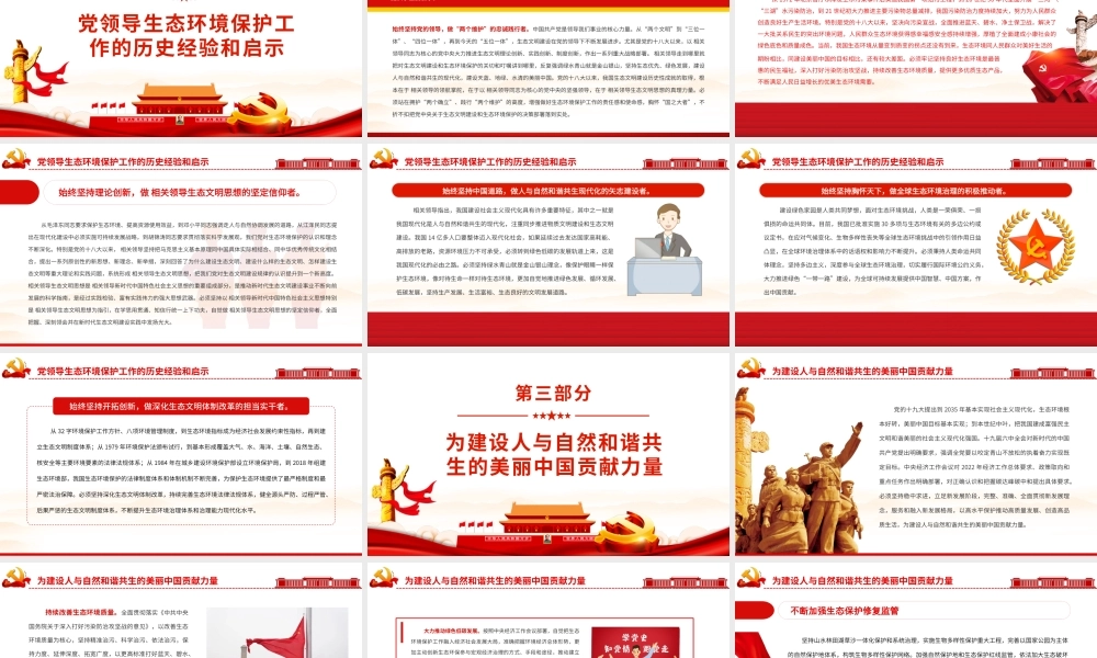 深入学习《决议》肩负起新时代建设美丽中国的历史使命PPT课件（带内容）.pptx