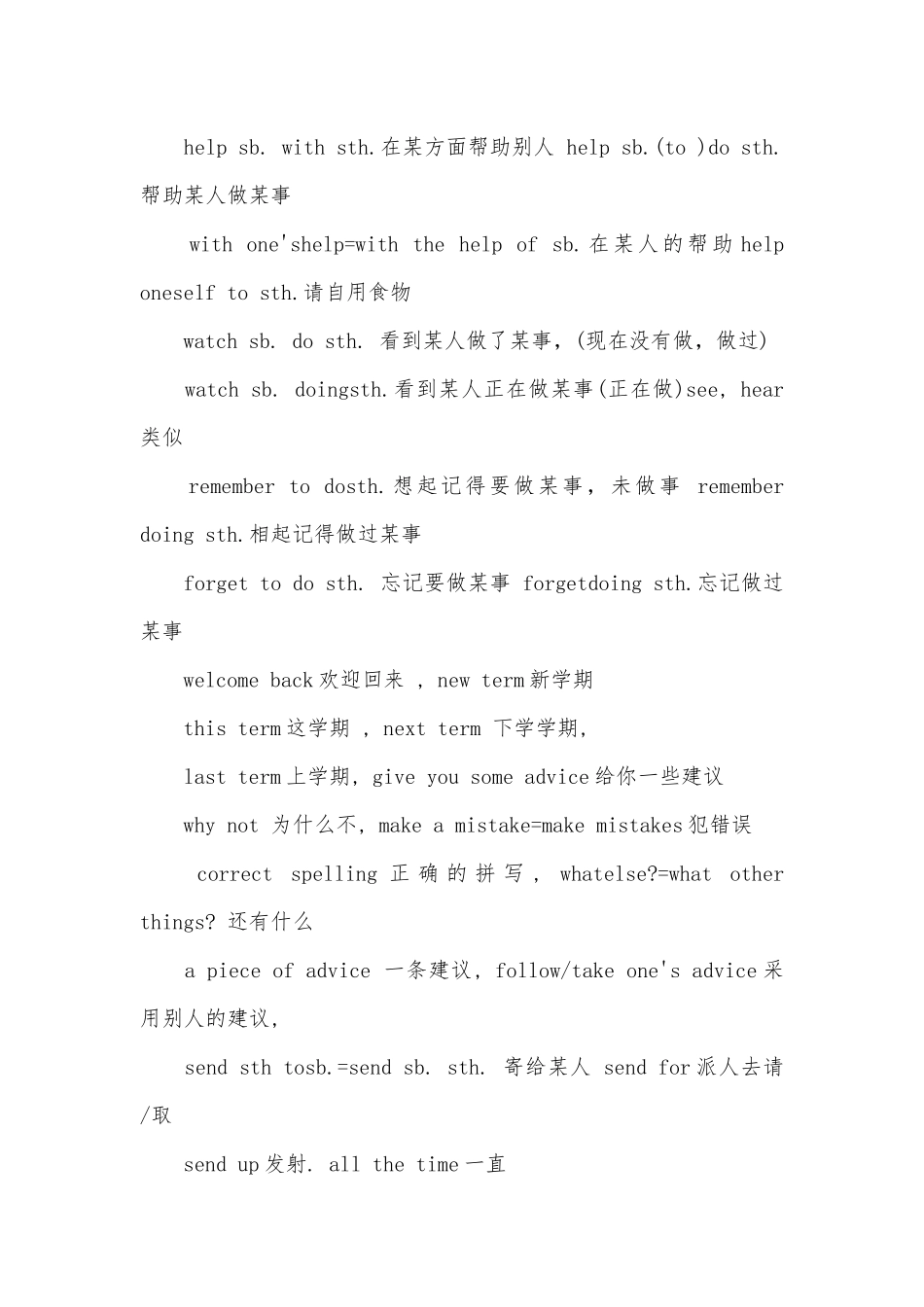 苏教版初二英语上册总复习知识点考点总结.docx_第2页