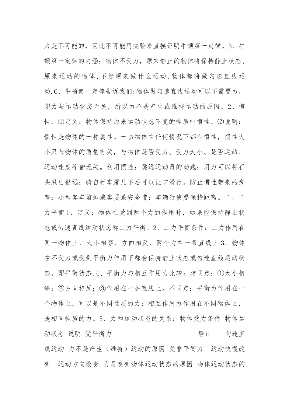 年八年级下册物理总复习知识点考点总结.docx_第3页