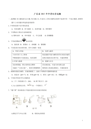 广东 2017年中考化学试题.doc