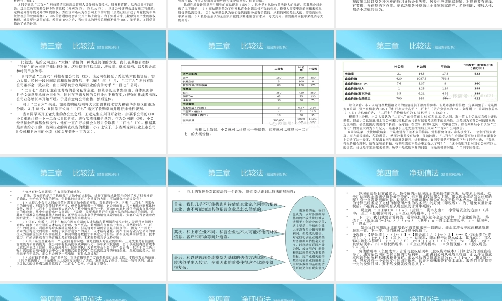 如何对企业进行估值.ppt