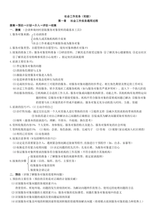 社会工作实务(初级)笔记.doc