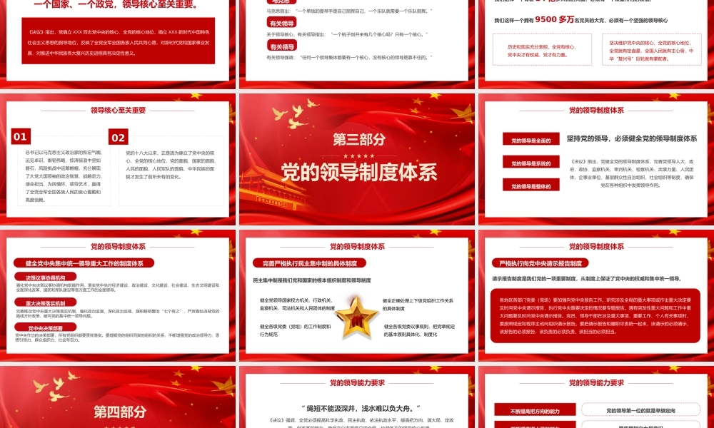红色党政奋斗新百年启航新征程PPT模板学习领会党的百年奋斗历史经验.pptx