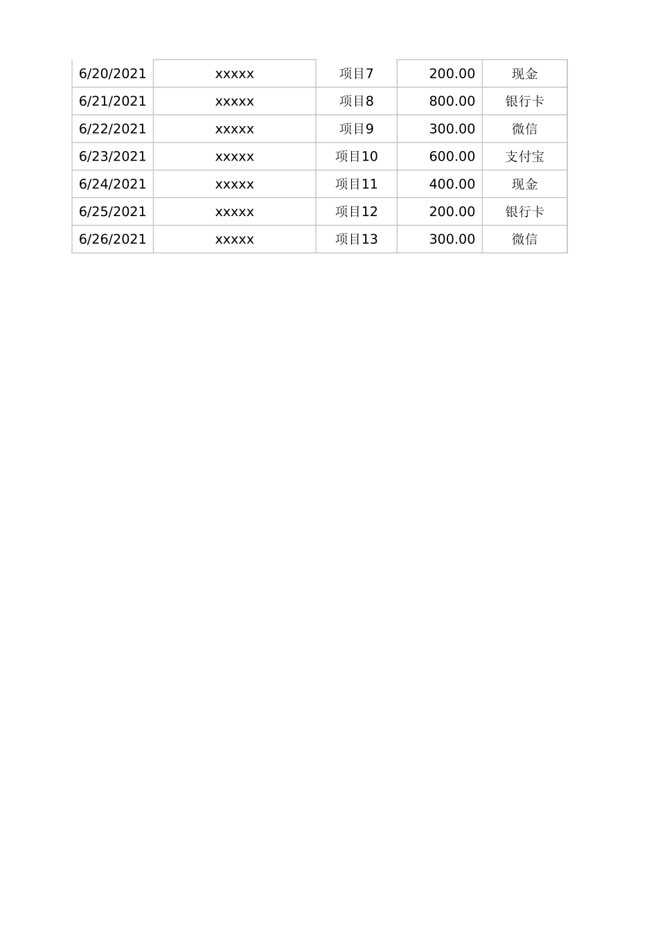 财务收入支出日记账.xlsx_第2页