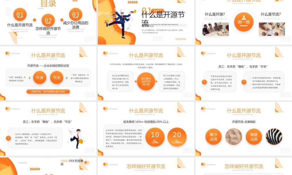 企业管理培训企业降本增效开源节流方案PPT课件（带内容）.pptx