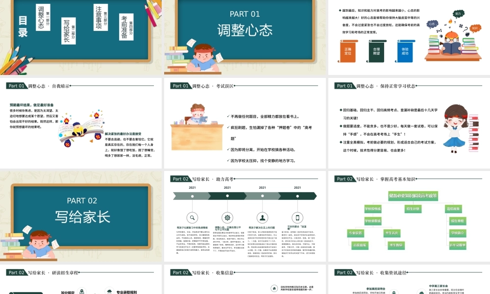 2022百日冲刺决战高考高考注意事项高考前家长会专题PPT课件（带内容）.pptx