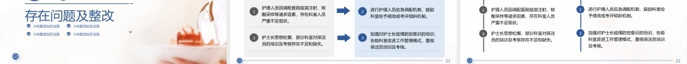 蓝色简约护士长年终总结计划PPT课件（带内容）.pptx