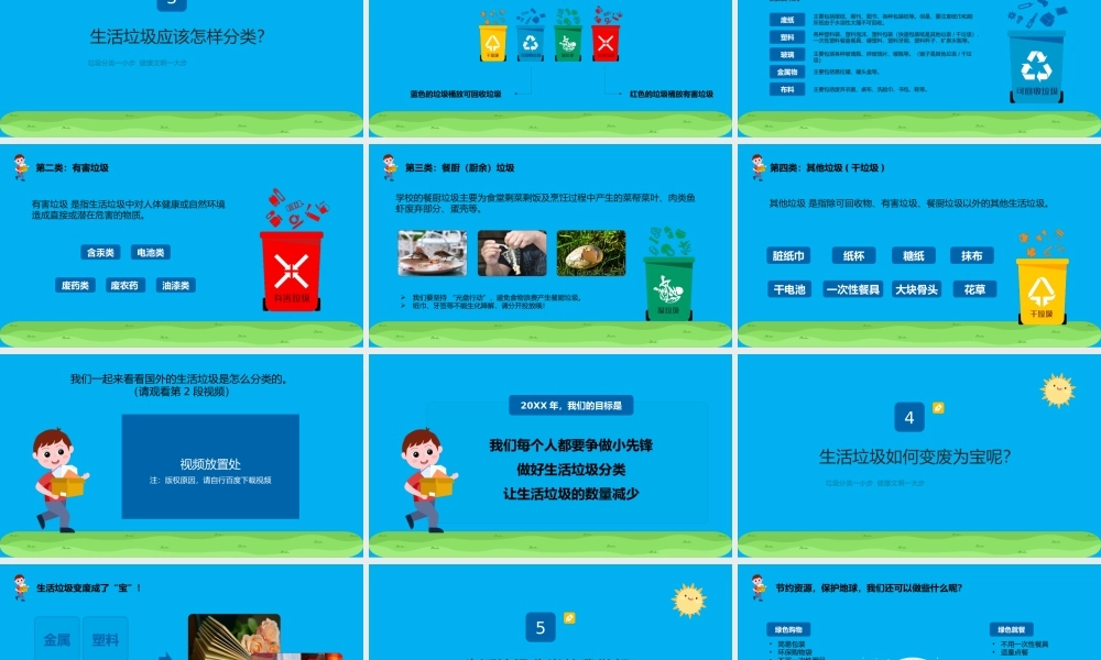 垃圾分类我能行主题班会PPT课件（带内容）.pptx