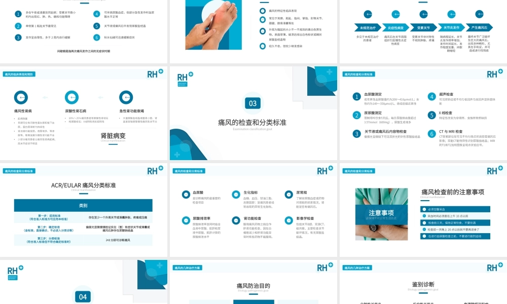 风湿性痛风内科医疗保健医学教程ppt课件（带内容）.ppt