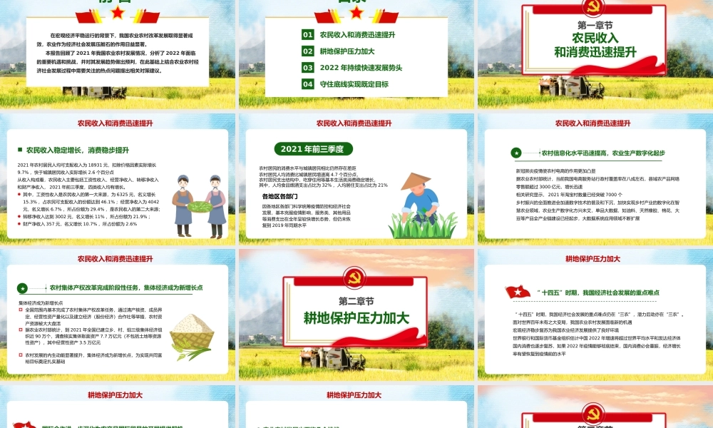 绿色党政保障农业农村优先发展PPT模板.pptx