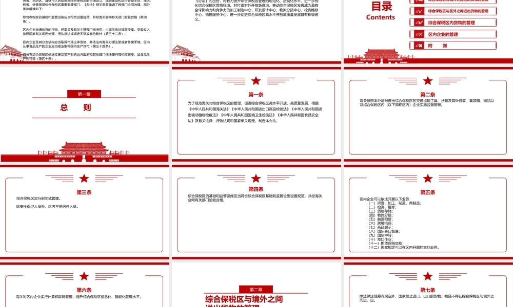 2022《中华人民共和国海关综合保税区管理办法》全文学习材料PPT课件（带内容）.ppt