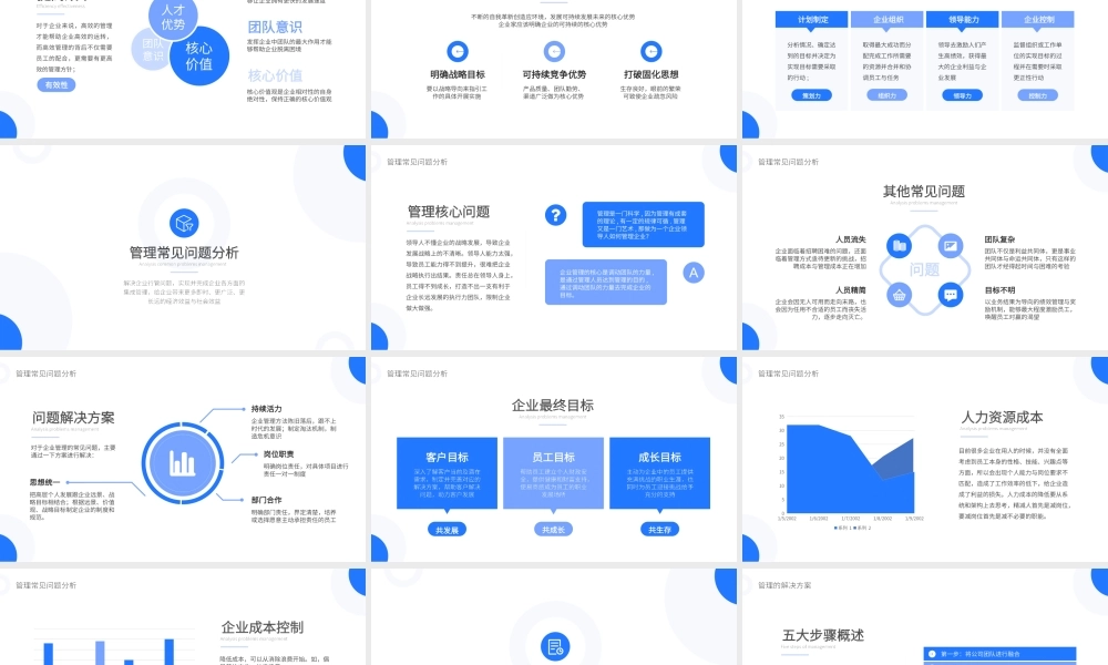 蓝色商务风企业管理技能培训-技能核心素质领导力充分发展PPT课件（带内容）.pptx