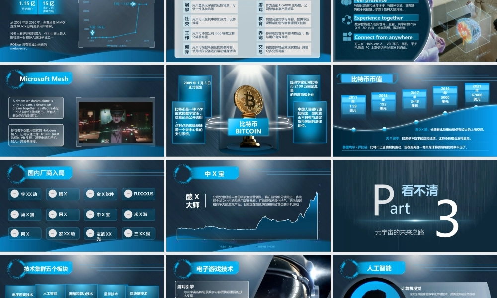 未来虚拟世界元宇宙概念介绍ppt课件（带内容）.pptx