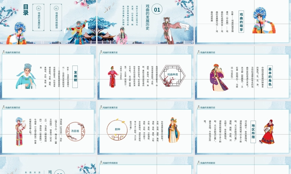 走进传统戏曲人物动态PPT.pptx
