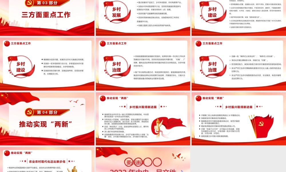 要点速读2022年中央一号文件PPT模板.pptx