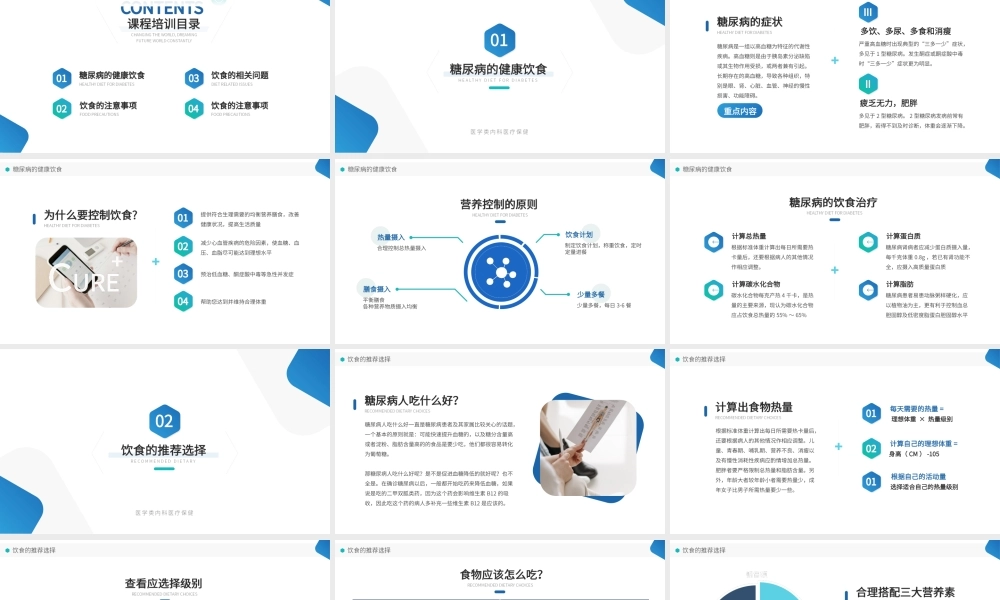 医疗保健饮食糖尿病控制ppt课件（带内容）.ppt