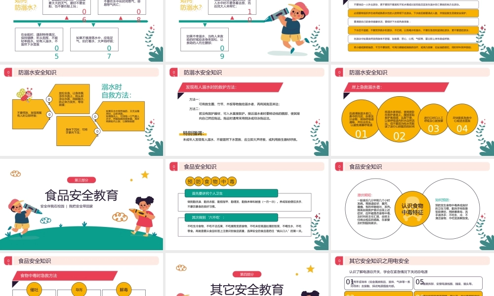 中小学生安全教育日主题班会PPT课件（带内容）.pptx