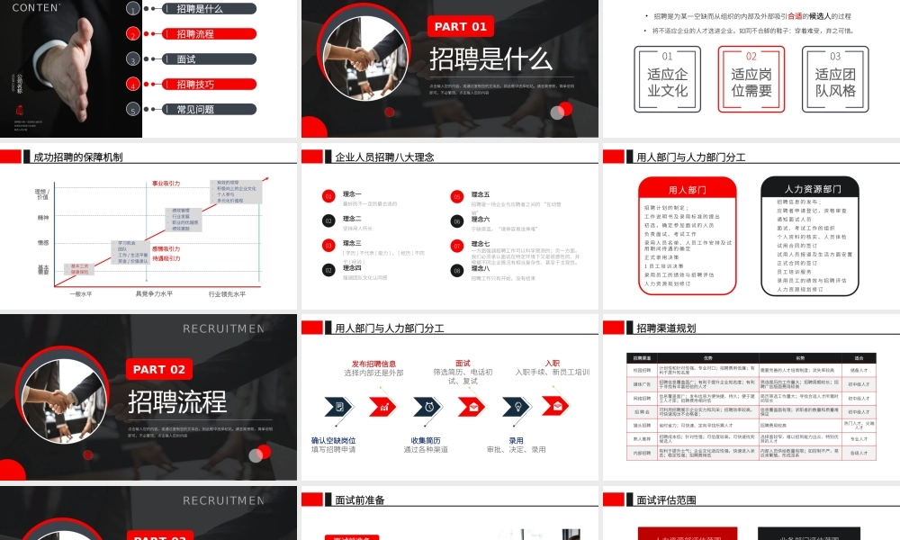 人事管理培训招聘技巧培训PPT课件（带内容）.pptx