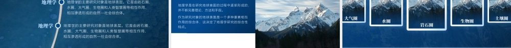 简约大气中学地理网课通用教学课件ppt课件（带内容）.pptx