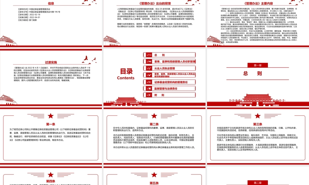 2022《证券基金经营机构董事、监事、高级管理人员及从业人员监督管理办法》全文学习材料PPT课件（带内容）.pptx