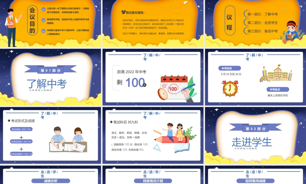 备战中考为梦想奋斗到最后主题班会PPT课件（带内容）.ppt