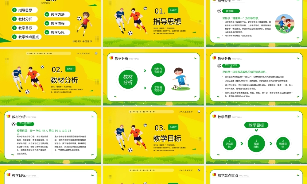 中国足球还是要从娃娃抓起足球教育方法讲课PPT课件（带内容）.pptx