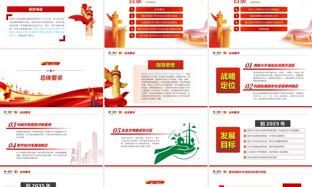 一图读懂2022国发2号文件-关于支持贵州在新时代西部大开发上闯新路的意见PPT课件（带内容）.ppt