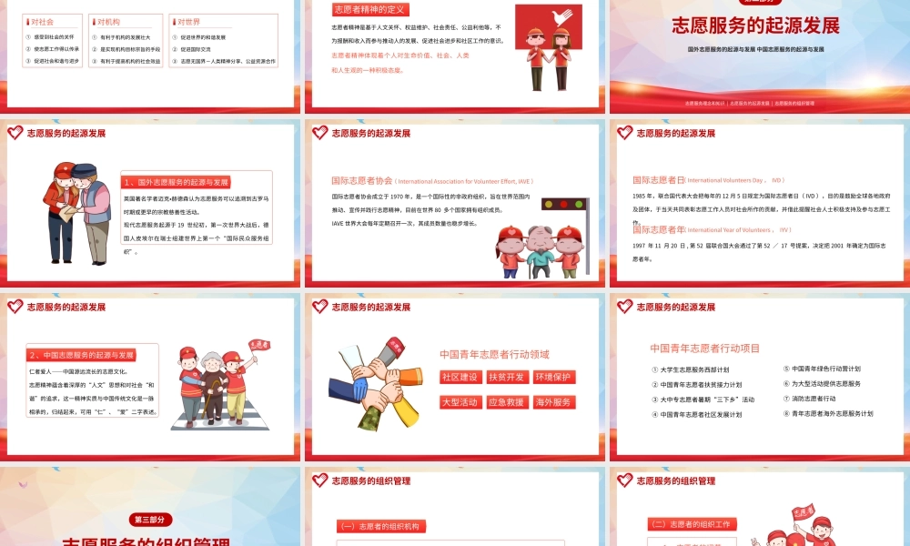 红色志愿者培训知识讲座PPT模板.pptx