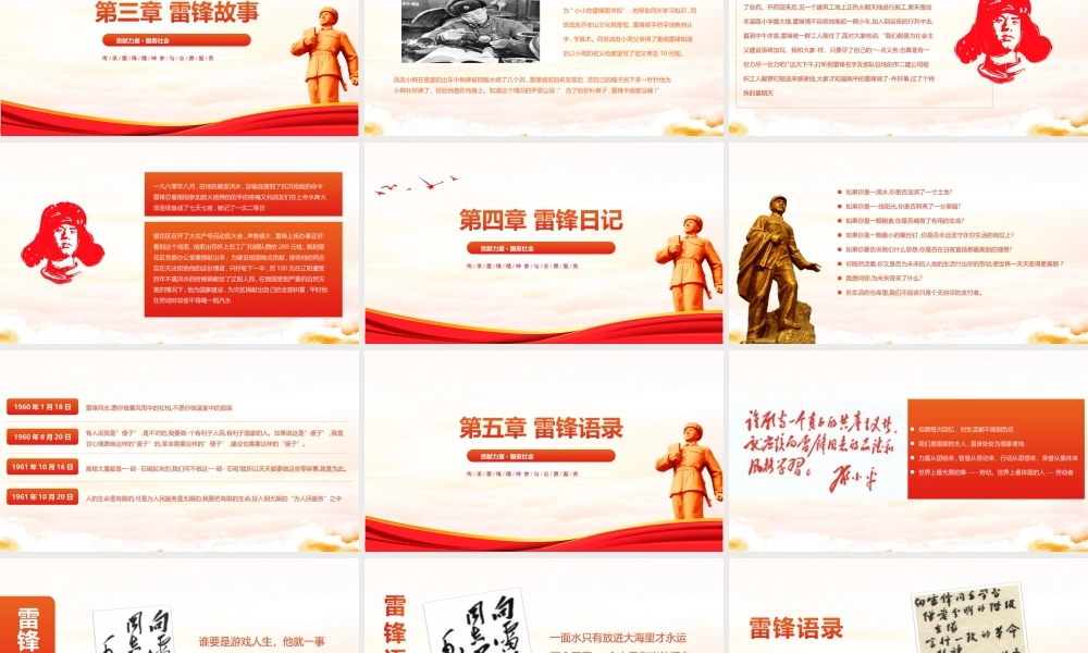 弘扬雷锋精神献礼建团百年学雷锋树新风争做新时代好少年PPT课件（带内容）.ppt