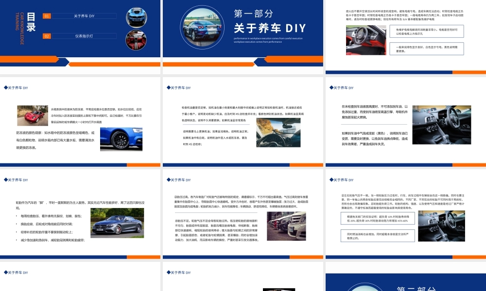 汽车知识培训养车DIY仪表指示灯动态PPT课件（带内容）.pptx