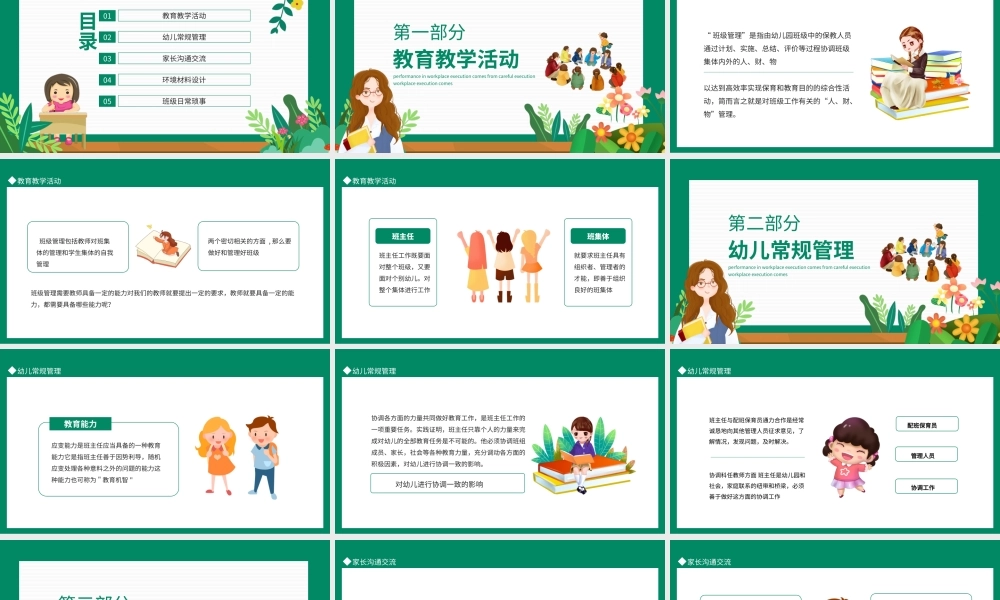 班级管理幼儿园教师培训会动态PPT课件（带内容）.ppt
