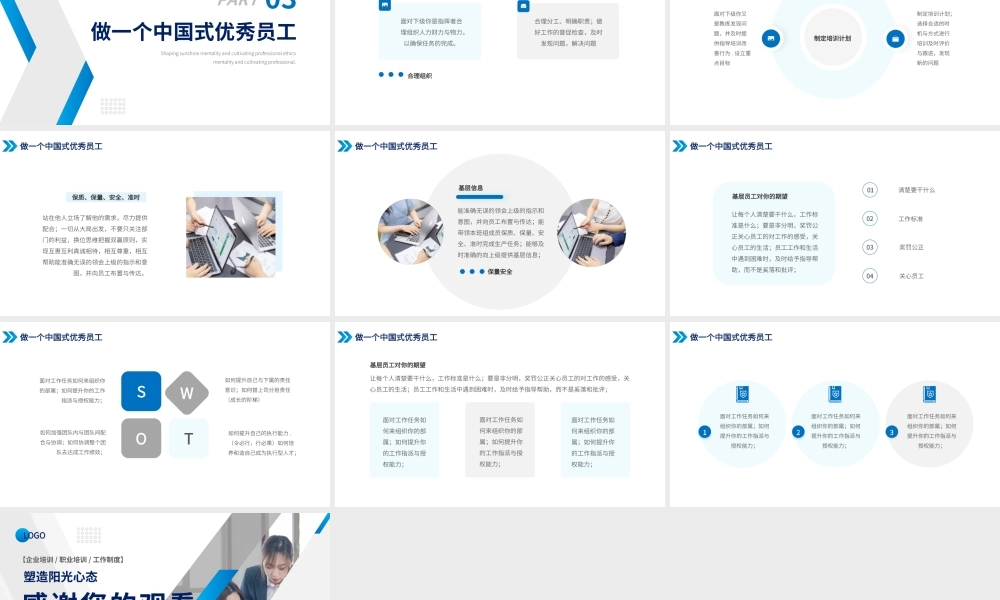 蓝色商务培养职业道德PPT.pptx