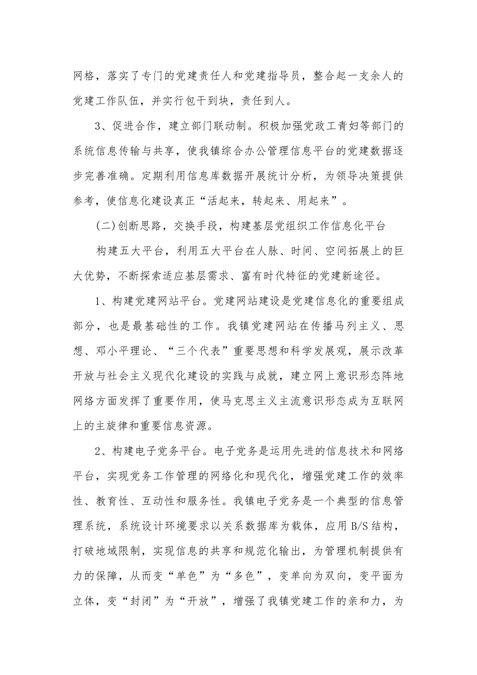 镇党的信息化建设调研报告.docx_第2页