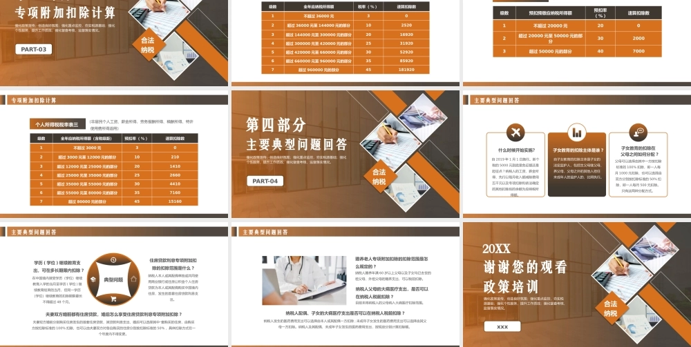 新个人所得税政策培训政策解读PPT模板.pptx