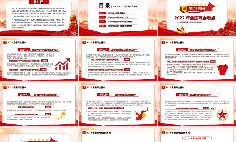 学习贯彻2022年全国两会会议精神新征程传递哪些发展新信号PPT课件（带内容）.ppt