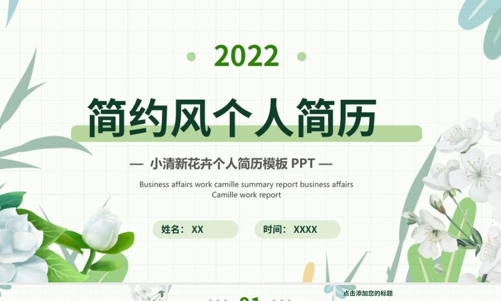 清新简约个人简历自我介绍PPT模板.pptx（24页）