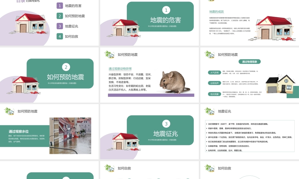 中学生地震安全教育地震防护PPT课件（带内容）.ppt