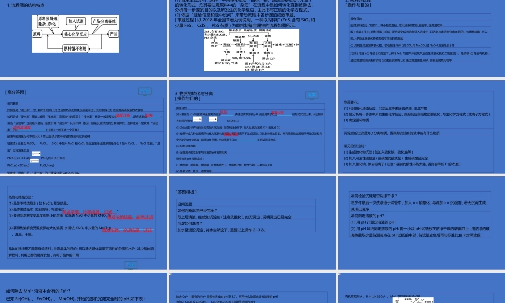 2022届高考化学化工流程试题复习备考策略.ppt