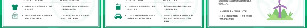 绿色卡通风地球一小时活动介绍宣传PPT课件（带内容）.pptx