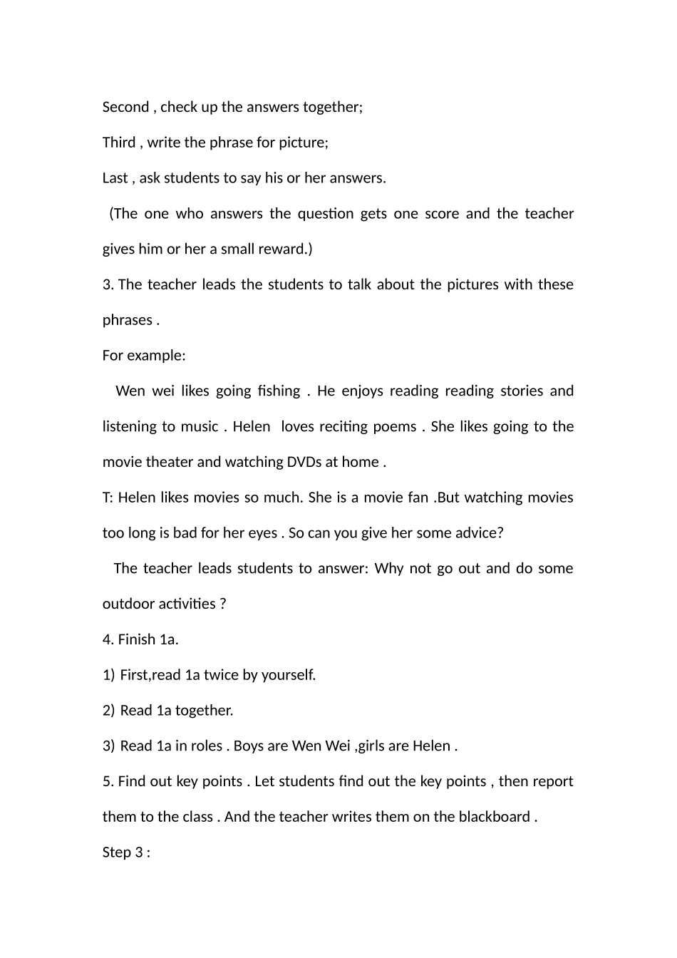 Unit 3 Topic 1Section A教案.docx（4页）_第3页