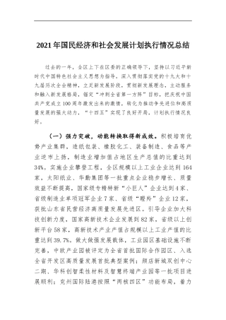 2021年国民经济和社会发展计划执行情况总结.docx（5页）