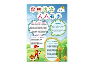 森林防火小报消防安全手抄报小报有字版.pdf