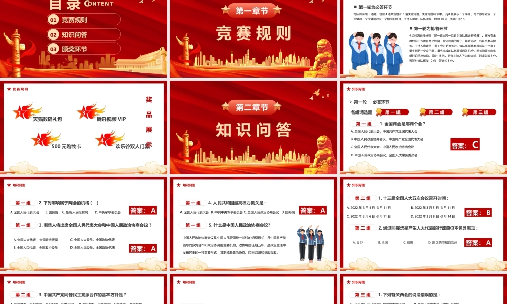 2022两会知识竞赛题库PPT课件（带内容）.pptx