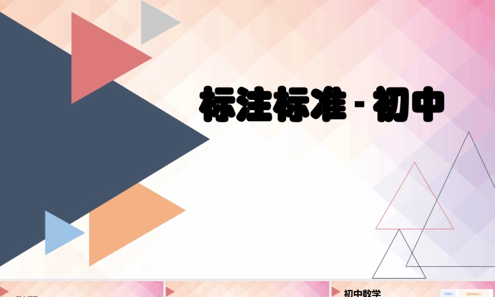 初中各学科标注标准.pptx