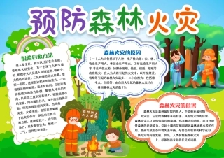 森林防火灾安全知识小报手抄报彩色有字.pdf