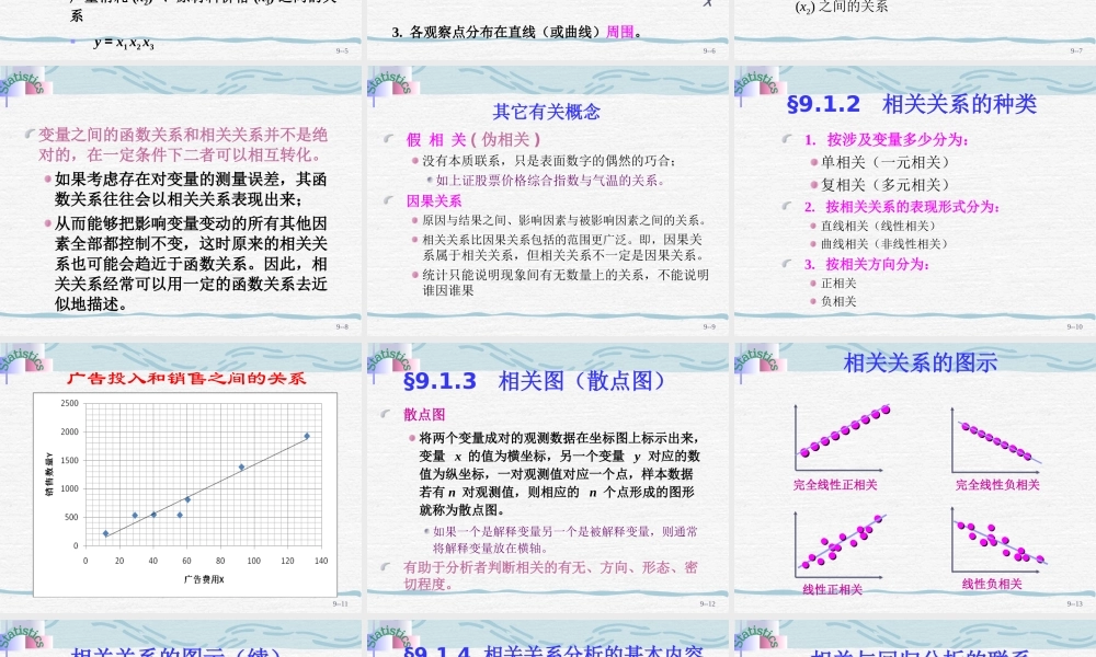大学统计学课件9相关与回归分析.ppt