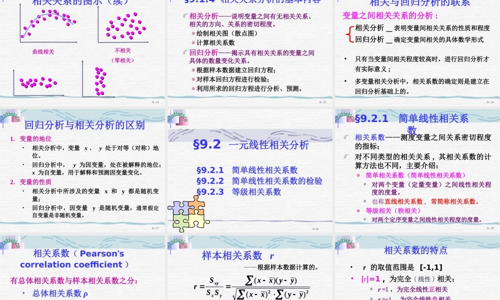 大学统计学课件9相关与回归分析.ppt