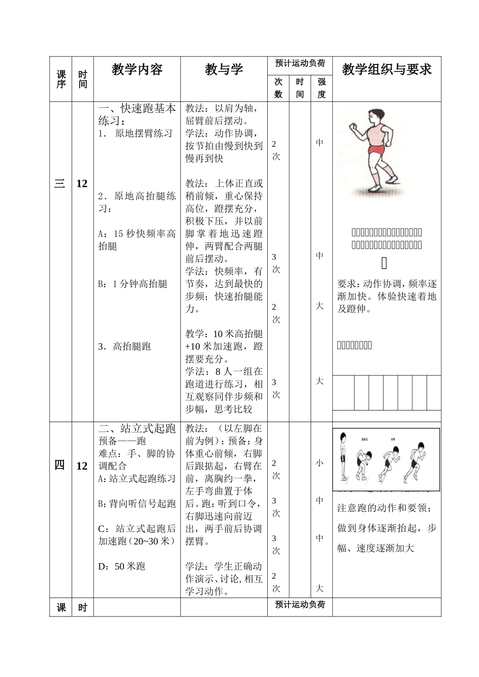 九年级体育教案(全).doc_第2页
